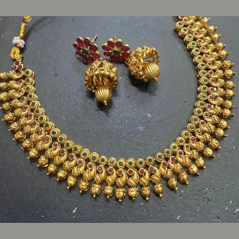 The Perfect Accessory For Less – Jewelry Sale Live Kavita Art Gold Plated Pota Stone Necklace Set