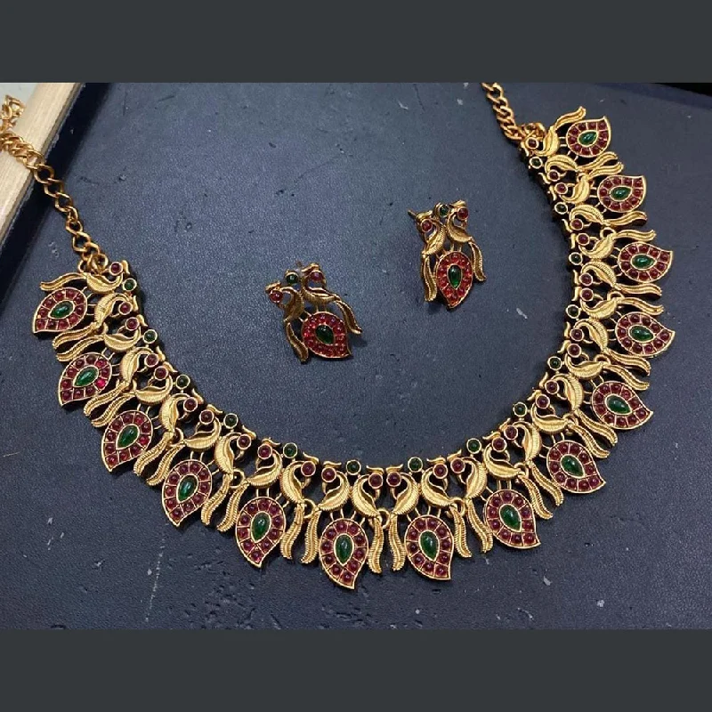 Your Dream Jewelry At Dream Prices Kavita Art Gold Plated Pota Stone Necklace Set
