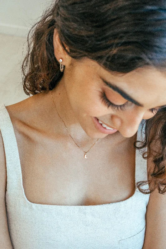 Jewelry Deals That Outshine The Rest little letters necklace { solid 14K gold }