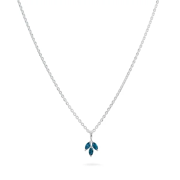 Trending Jewelry Styles Now At Limited-Time Discounts London Blue Topaz Triple Marquise Necklace