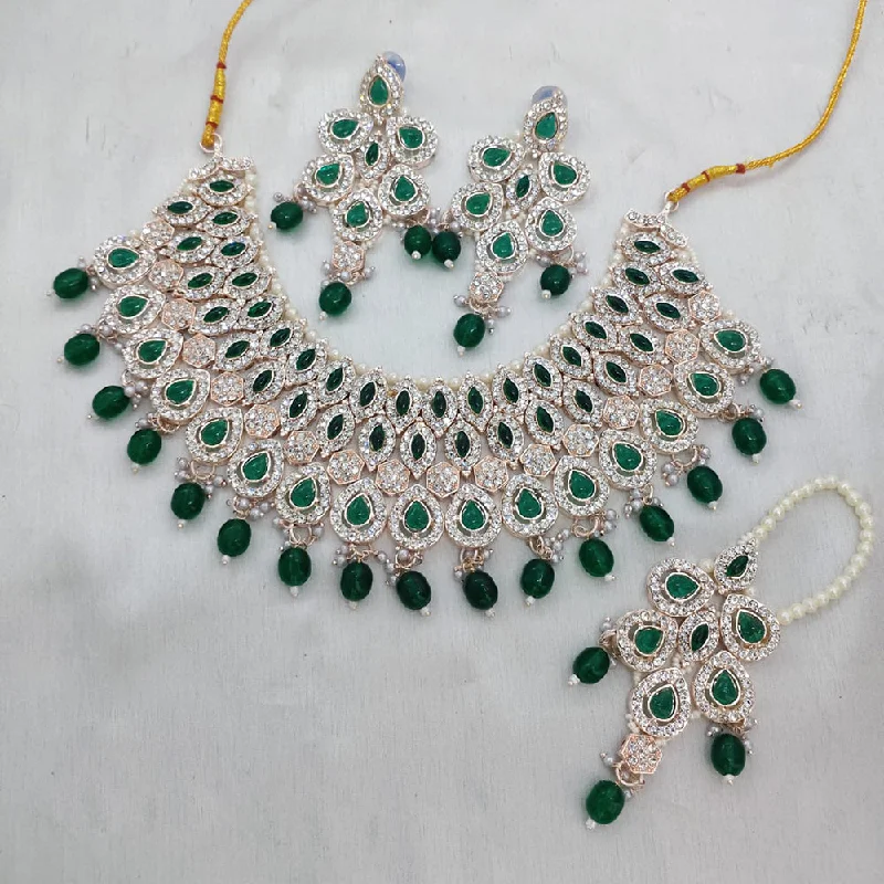 Limited-Time Jewelry Discounts – Shine Without The Splurge Lucentarts Jewellery Silver Plated Austrian Stone And Beads Necklace Set