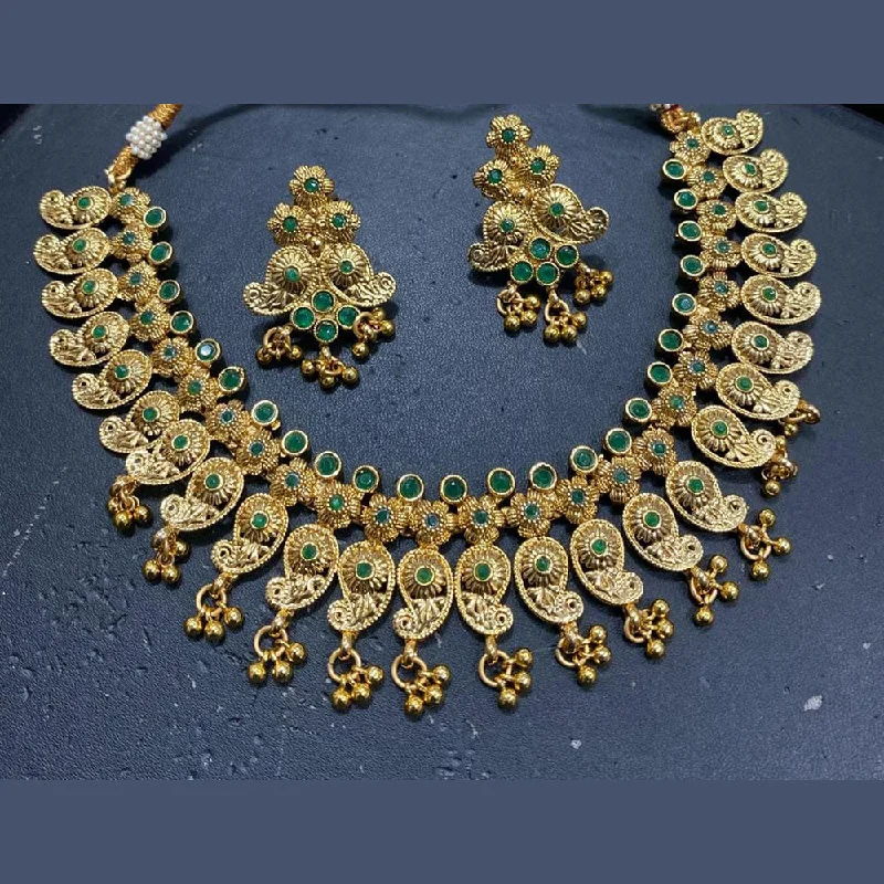 Get The Sparkle You Love At Prices You Adore Manisha Jewellery Gold Plated Austrian Stone And Pearl Necklace Set Get The Sparkle You Love At Prices You Adore Manisha Jewellery Gold Plated Austrian Stone And Pearl Necklace Set
