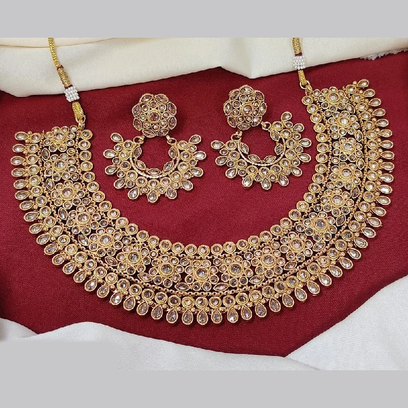 Discover Unique Jewelry With Special Limited-Time Offers Manisha Jewellery Gold Plated Crystal Stone Necklace Set Discover Unique Jewelry With Special Limited-Time Offers Manisha Jewellery Gold Plated Crystal Stone Necklace Set