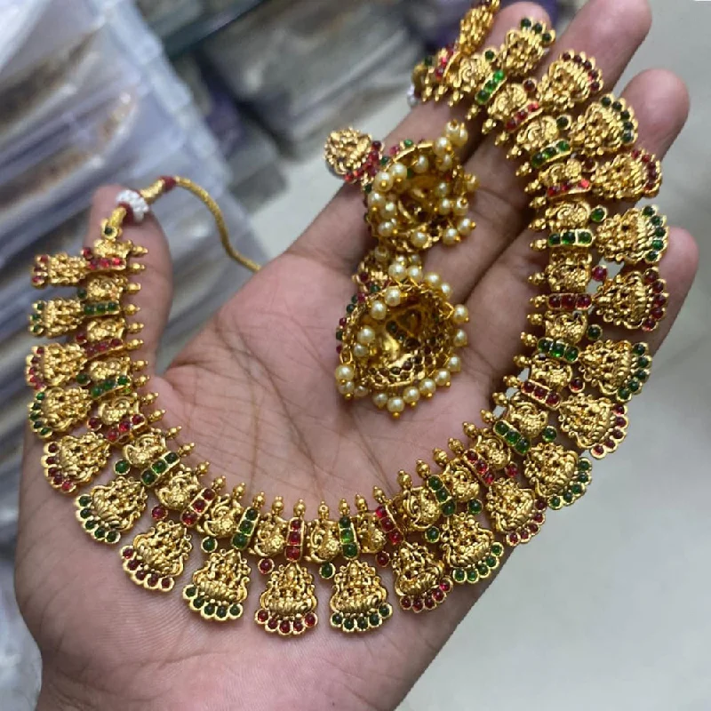 Sparkle For Less – Shop Jewelry Deals Now Manisha Jewellery Gold Plated Pota Stone Temple Necklace Set Sparkle For Less – Shop Jewelry Deals Now Manisha Jewellery Gold Plated Pota Stone Temple Necklace Set