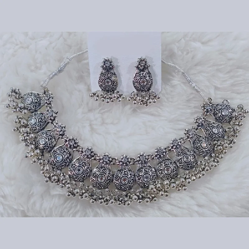 Elegant Jewelry At Unbeatable Prices – Shop Today Manisha Jewellery Oxidised Plated Mirror Choker Necklace Set