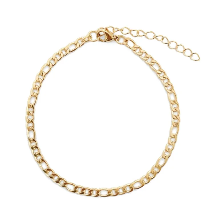 Limited-Stock Jewelry Sale – Shop Before It's Gone Men's Classic Figaro Anklet