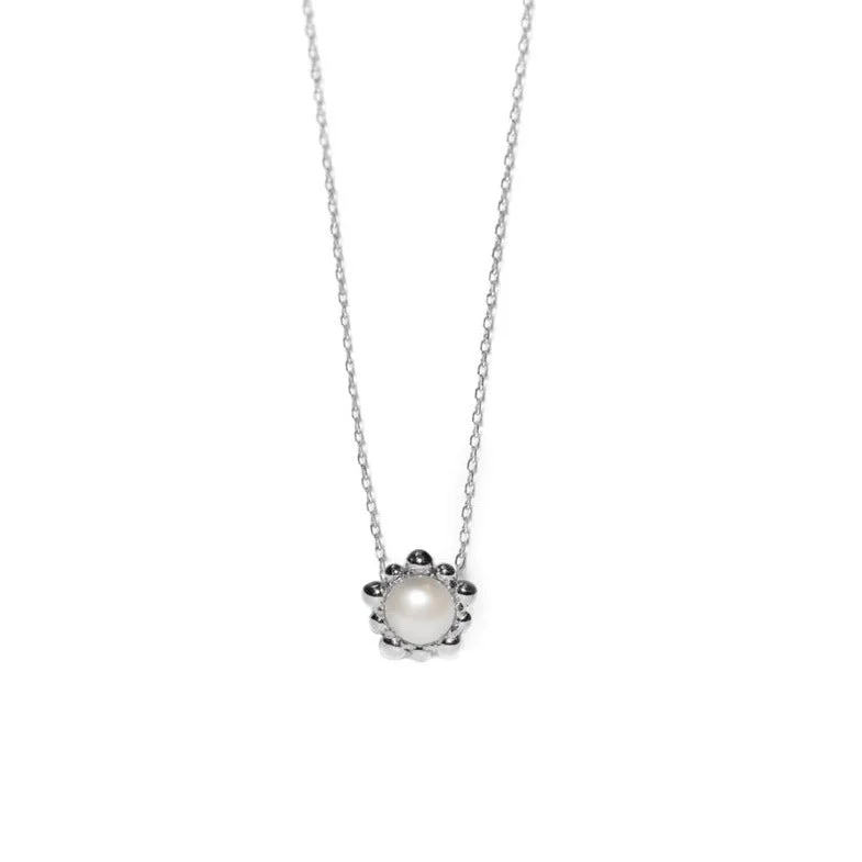 Huge Savings On Timeless Jewelry Collections Micro Dew Drop Solitaire Necklace - Pearl