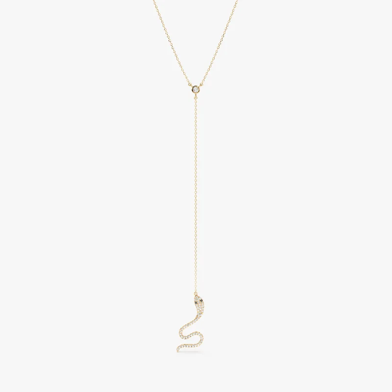 Shop Dazzling Rings, Earrings, And More At Special Discounts Diamond Snake Lariat Necklace, Bora