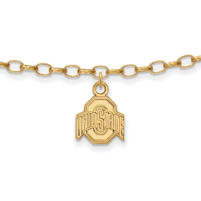 Stunning Jewelry Pieces At The Lowest Prices Ever 14k Gold Plated Sterling Silver Ohio State Univ. Anklet, 9 Inch Stunning Jewelry Pieces At The Lowest Prices Ever 14k Gold Plated Sterling Silver Ohio State Univ. Anklet, 9 Inch