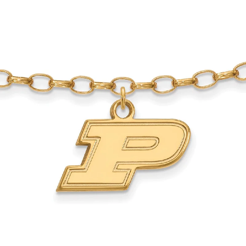 Trending Jewelry Now At Unbeatable Prices 14k Gold Plated Sterling Silver Purdue P Dangle Anklet, 9 Inch Trending Jewelry Now At Unbeatable Prices 14k Gold Plated Sterling Silver Purdue P Dangle Anklet, 9 Inch