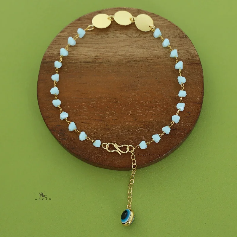 Your Perfect Accessory At The Perfect Price Nyra Golden 3 Circle Evil Eye Anklet (Single Piece) Your Perfect Accessory At The Perfect Price Nyra Golden 3 Circle Evil Eye Anklet (Single Piece)