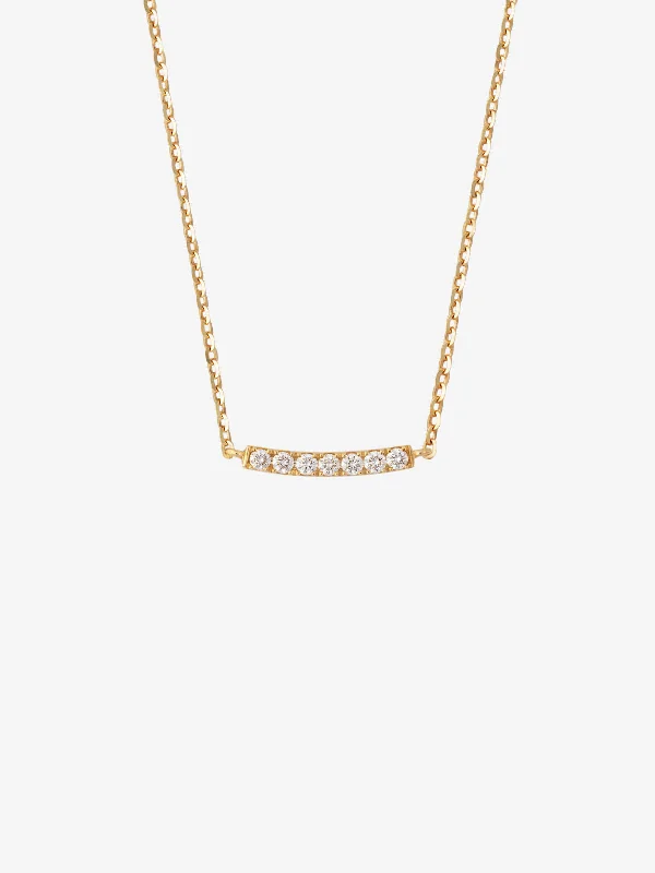 Seasonal Jewelry Clearance – Best Styles At The Lowest Prices Diamond Line 0.07 14K Gold Necklace w. Diamonds