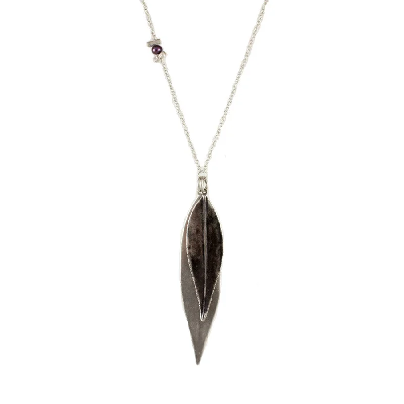Shop Handcrafted Jewelry At Special Promotional Rates Oxidized Double Leaf Necklace