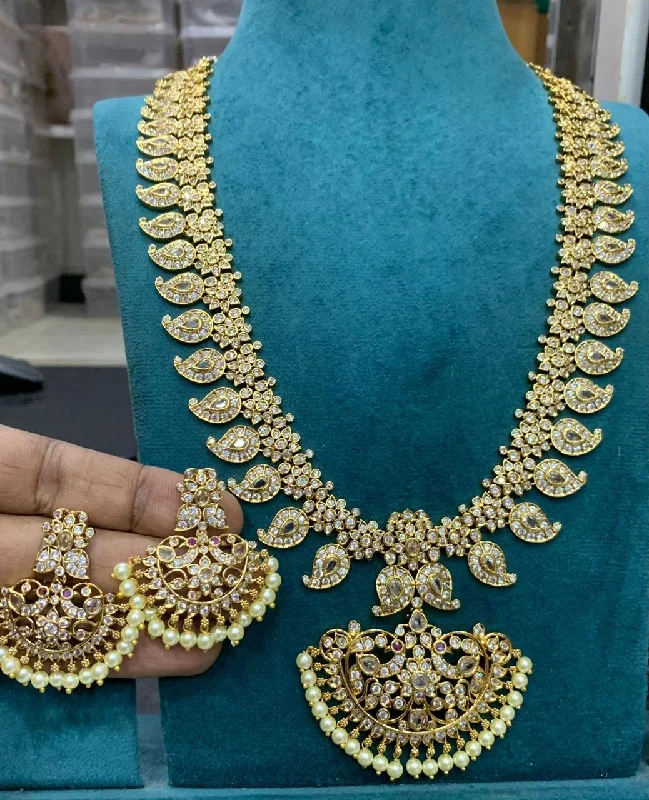 Bold And Beautiful Jewelry Now At Irresistible Prices Premium Antique Mango motif Long Necklace Set