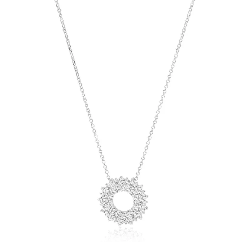 Buy More, Save More On Stunning Jewelry Designs Livigno Silver Necklace w. Zirconias