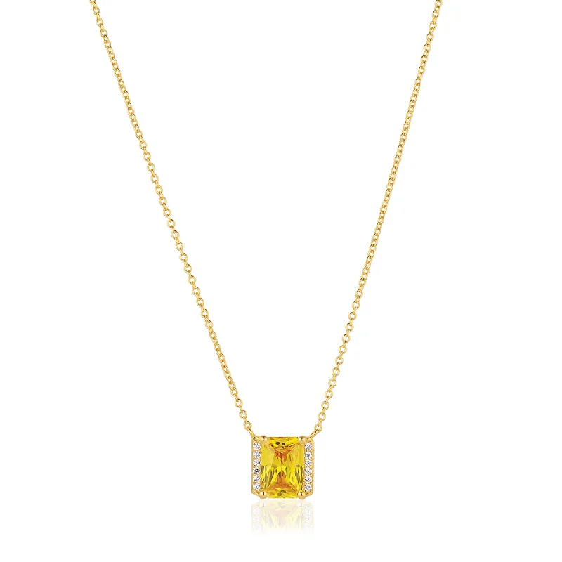 Limited-Stock Jewelry Sale – Shop Before It's Gone Roccanova X-Grande 18K Gold Plated Necklace w. Yellow & White Zirconias