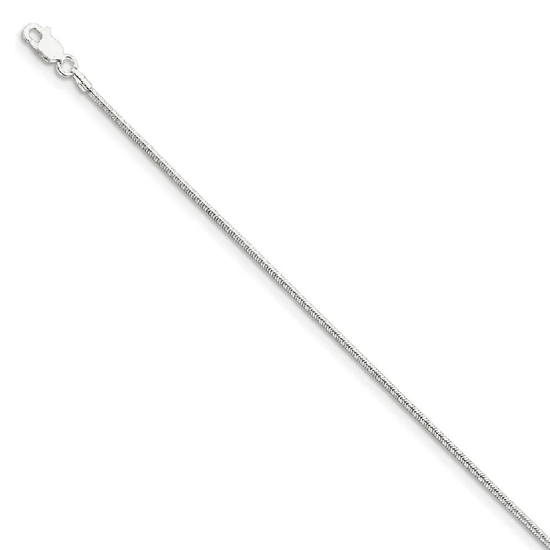 Handcrafted Beauty At Affordable Prices Sterling Silver 1.5mm Round Snake Chain Anklet, 9 Inch Handcrafted Beauty At Affordable Prices Sterling Silver 1.5mm Round Snake Chain Anklet, 9 Inch