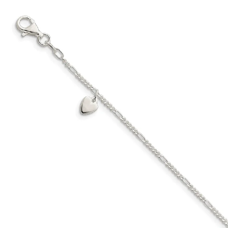 Stunning Statement Jewelry, Unbeatable Discounts Sterling Silver Dangling Heart Anklet Stunning Statement Jewelry, Unbeatable Discounts Sterling Silver Dangling Heart Anklet
