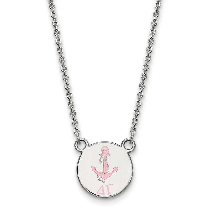 Shine In Style – Shop Jewelry Discounts Today Sterling Silver Delta Gamma Small Enamel Necklace