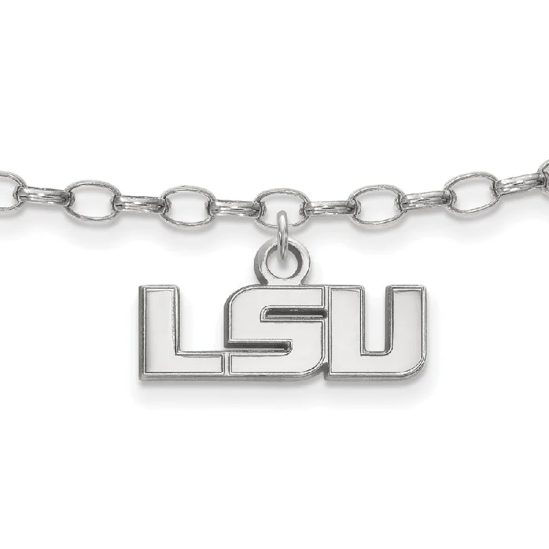 Exclusive Jewelry Sale – Grab Timeless Pieces Now Sterling Silver Louisiana State University Anklet, 9 Inch Exclusive Jewelry Sale – Grab Timeless Pieces Now Sterling Silver Louisiana State University Anklet, 9 Inch