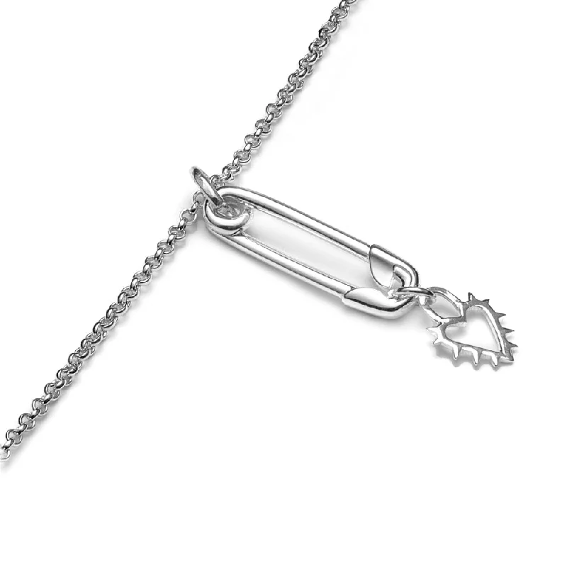 Gorgeous Jewelry, Limited-Time Savings Stolen Girlfriends Punk Pin Drop Necklace - Sterling Silver