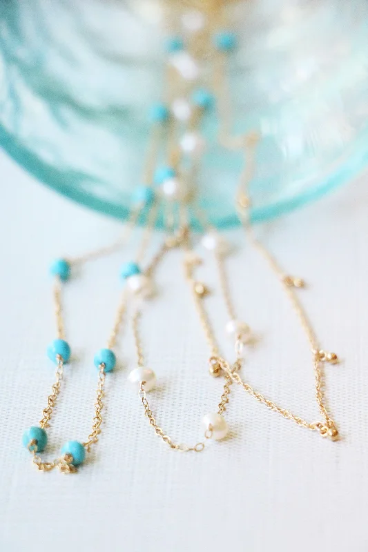 Limited-Time Jewelry Sale – Don't Miss These Deals pop of turquoise necklace { gold }
