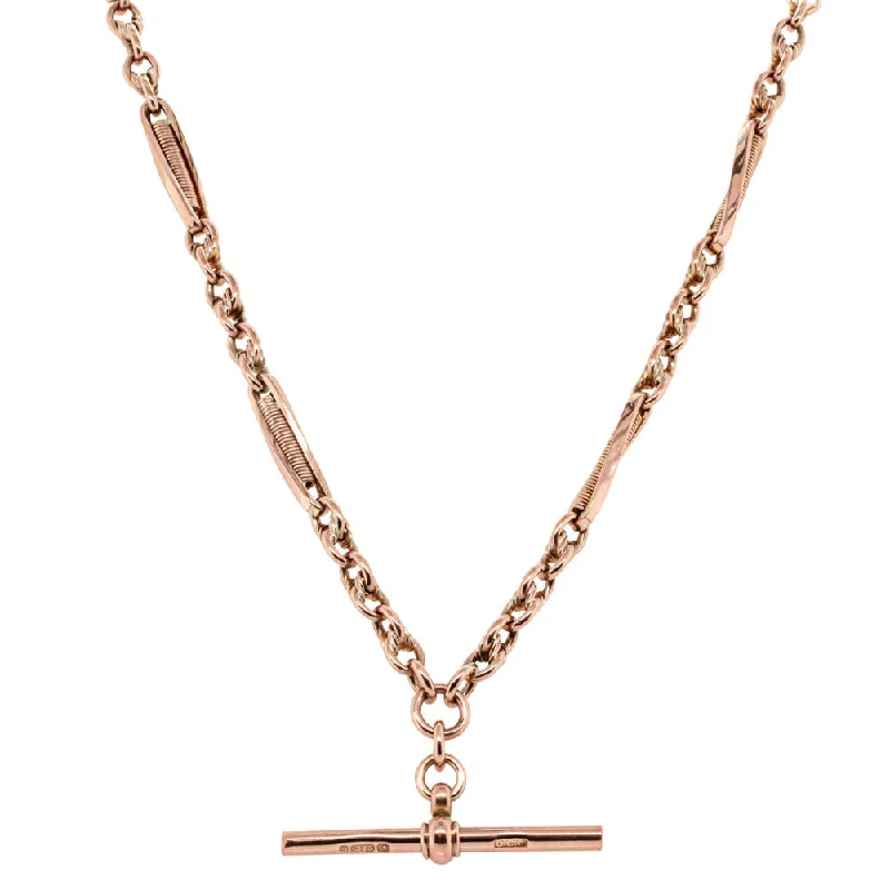 Dazzle In Elegance With Our Biggest Jewelry Sale Vintage 9ct Rose Gold Albert Fob Chain