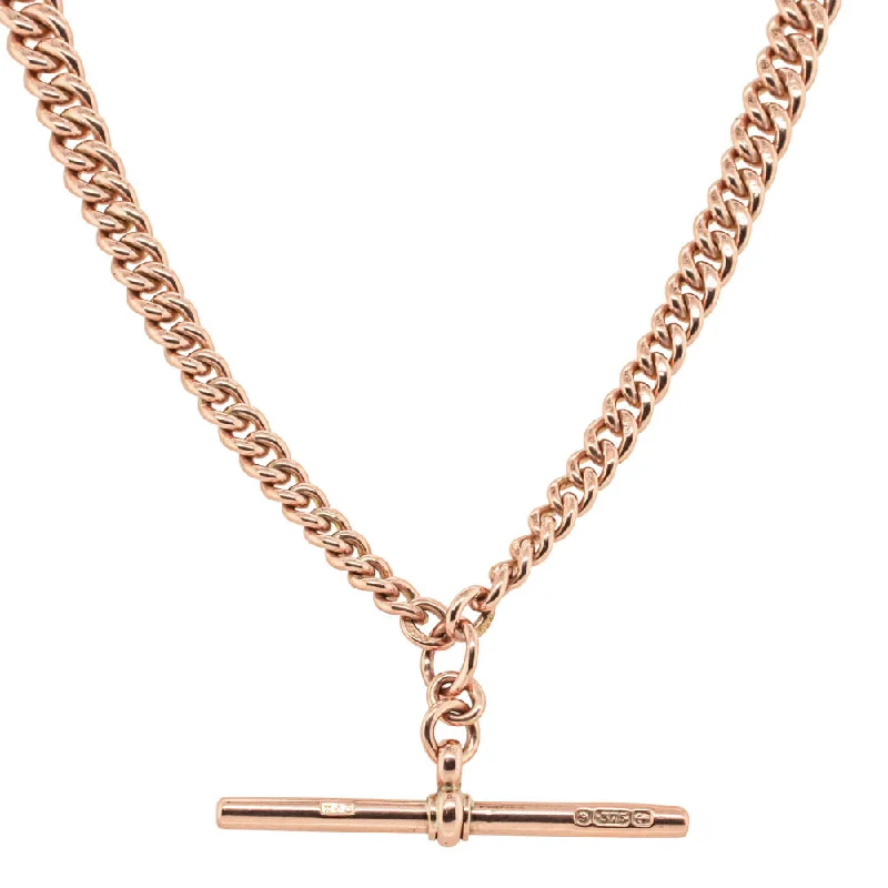 Bold And Beautiful Jewelry Now At Irresistible Prices Vintage 9ct Rose Gold Curb Fob Chain