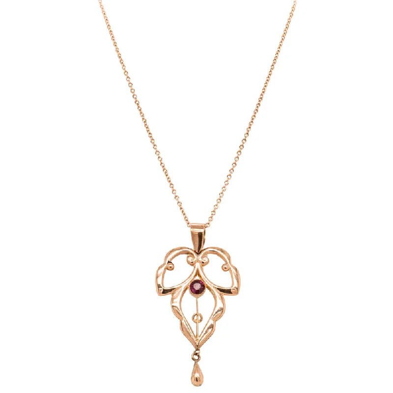 Don't Miss These Dazzling Jewelry Discounts Vintage 9ct Rose Gold Leaf Pendant