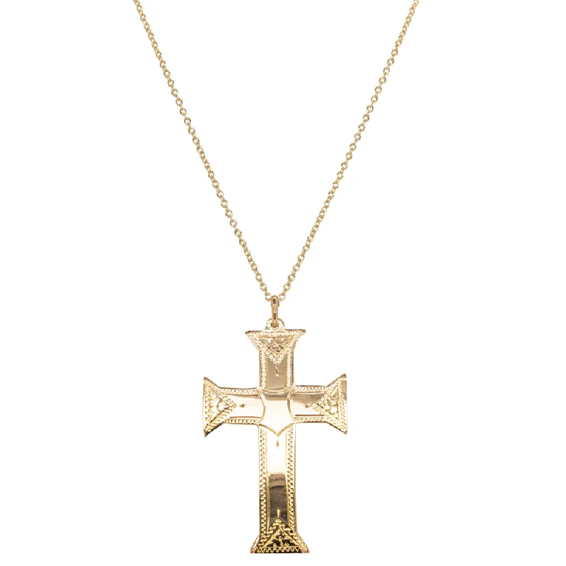 Special Jewelry Deals – Upgrade Your Collection Vintage 9ct Yellow Gold Cross Pendant
