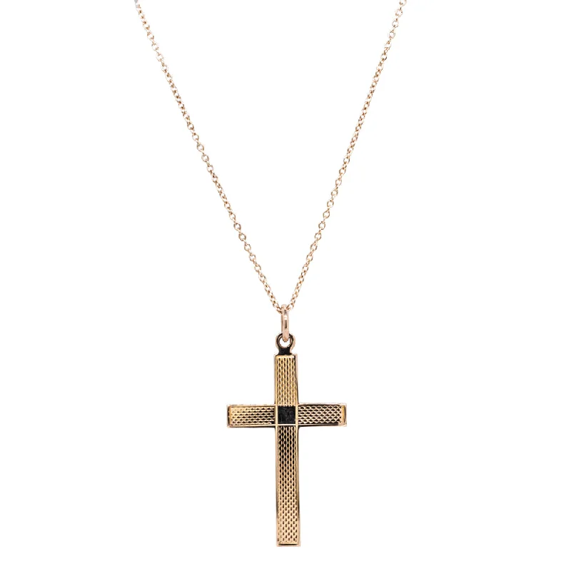 Sparkle More For Less – Jewelry Sale Happening Now Vintage 9ct Yellow Gold Cross Pendant