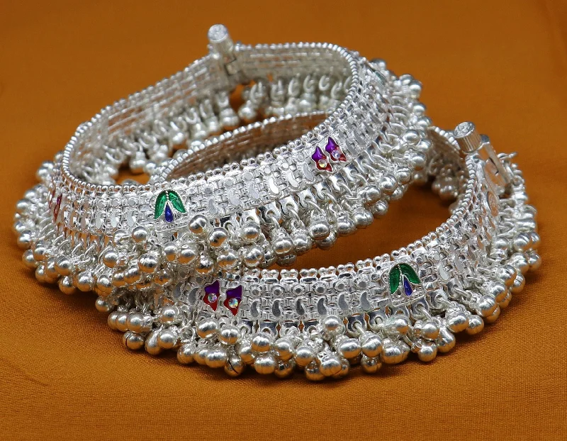 Unmissable Discounts On Timeless Jewelry Pieces Vintage design handmade solid silver heavy anklet, excellent foot charm bracelet, amazing belly dance tribal jewelry from india ank460 Unmissable Discounts On Timeless Jewelry Pieces Vintage design handmade solid silver heavy anklet, excellent foot charm bracelet, amazing belly dance tribal jewelry from india ank460