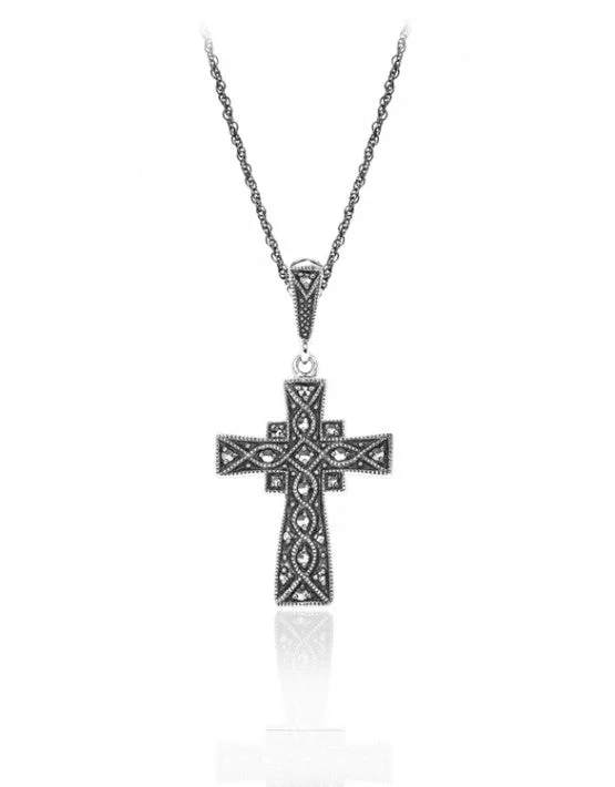 Elegant Jewelry Styles At Budget-Friendly Prices Vintage Inspired Marcasite Cross
