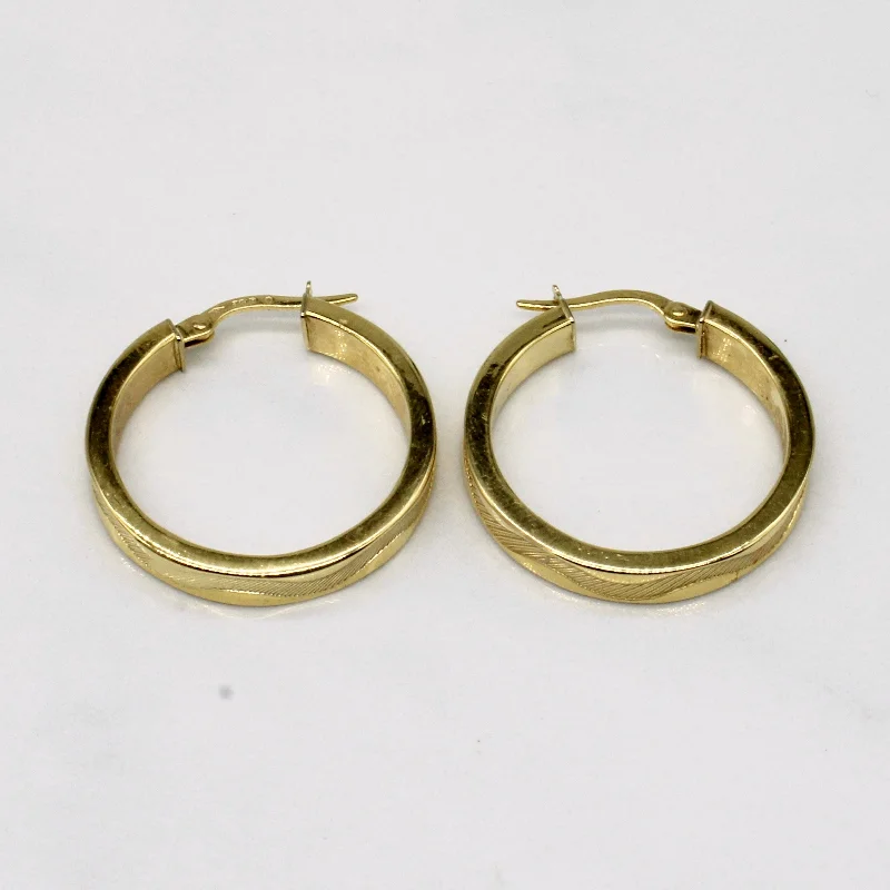 Grab Exquisite Jewelry At The Lowest Prices 18k Yellow Gold Hoop Earrings