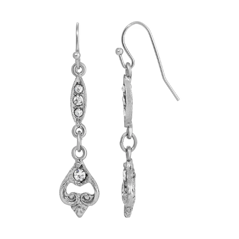 Modern Jewelry At Exclusive Discounts – Shop Today 1928 Jewelry Classic Glam Crystal Drop Vintage Style Earrings