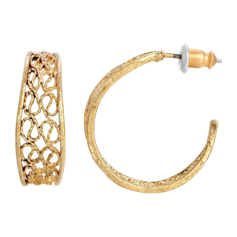 Sparkle In Style With Our Best Jewelry Deals 1928 Jewelry Filigree Ice Hoop Earrings