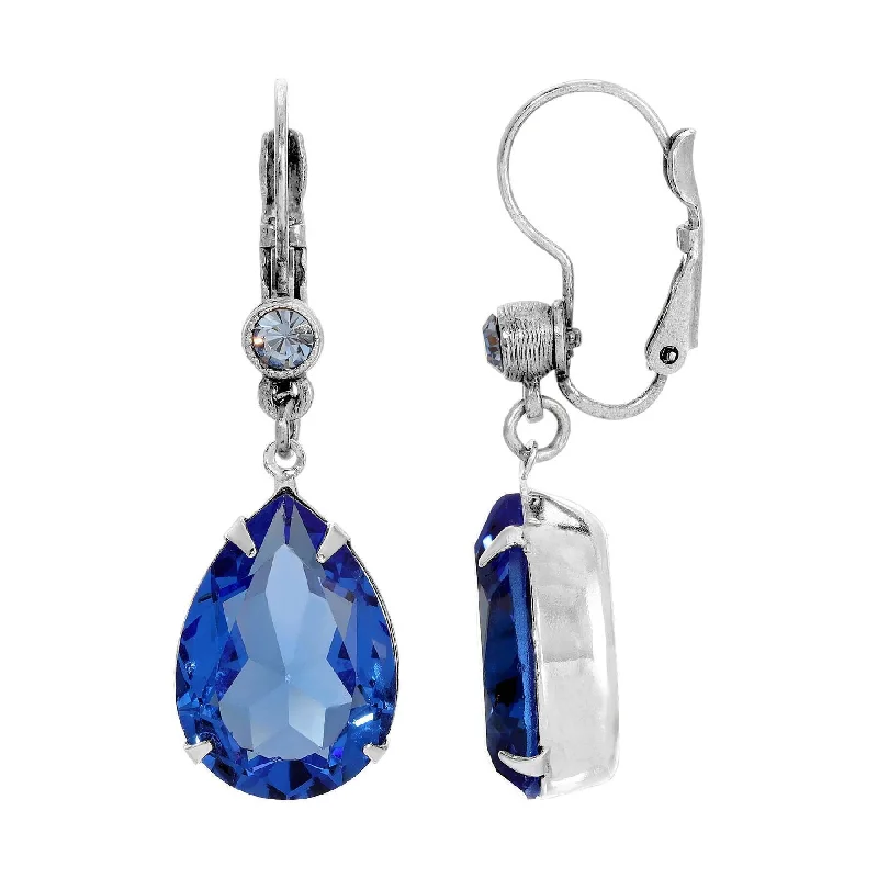 Personalized Jewelry Sale – Unique Gifts At Low Prices 1928 Jewelry Gleaming Pear Crystal Drop Earrings