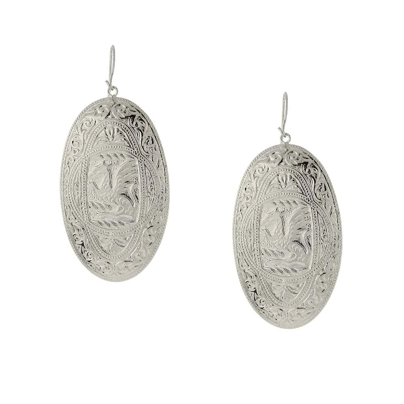 Best Jewelry Sale – Shop Exclusive Designs Now 1928 Jewelry Magellan The Dragon Oval Drop Earrings