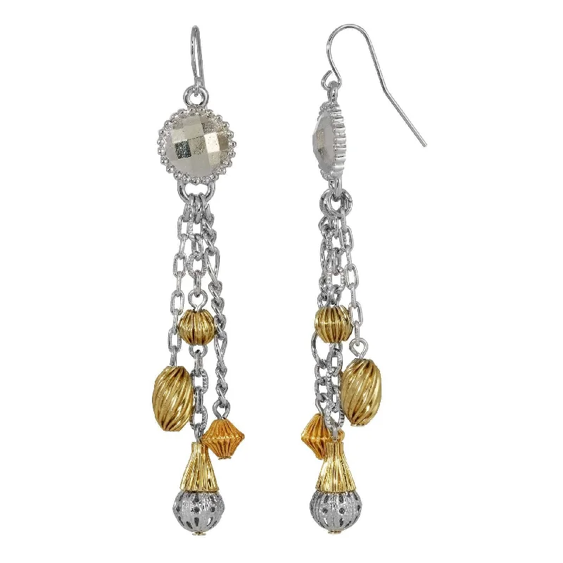 Affordable Glamour – Must-Have Jewelry At Special Rates 2028 Jewelry Corrugated Bead Tassel Earrings