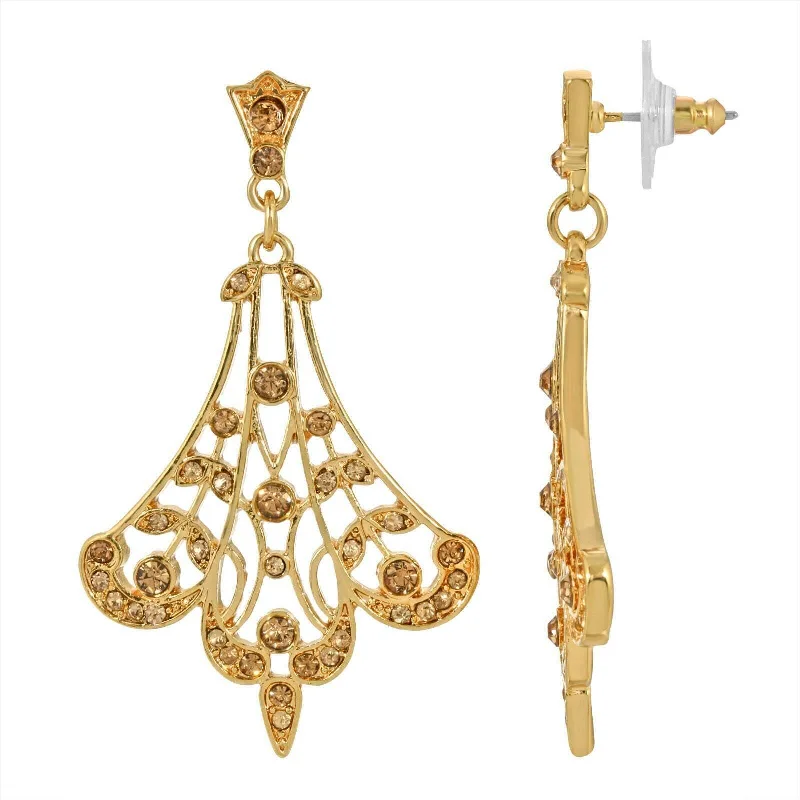 The Jewelry Sale You've Been Waiting For Is Here 2028 Jewelry Light Colorado Topaz Fan Filigree Drop Earrings