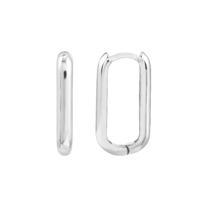 The Ultimate Jewelry Sale – Exclusive Styles At Great Prices 20mm Oblong Polished Mini Hoops