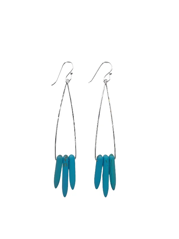 Elevate Your Outfit With Discounted Statement Jewelry 2646 - Turquoise Dyed Howlite