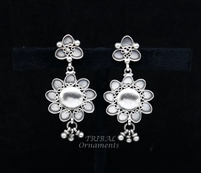 Affordable Elegance – Special Jewelry Sale Now Live 925 Sterling silver handmade customized floral stud earring, Amazing stylish earring, fabulous drop dangle gifting jewelry s1039