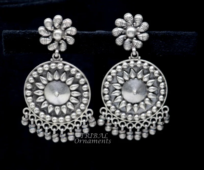 Must-Have Jewelry Pieces At Reduced Prices 925 Sterling silver handmade customized Floral stud earring, Amazing stylish earring, fabulous drop dangle gifting jewelry s1047