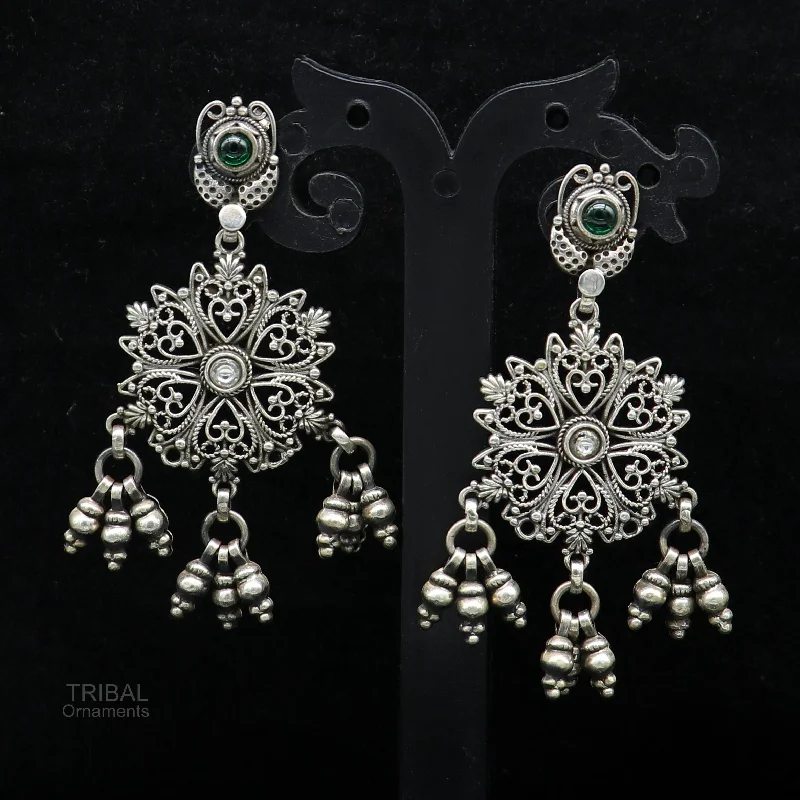 Timeless Elegance, Temporary Discounts – Act Fast 925 Sterling silver handmade drop dangle stud earring, excellent customized brides girls wedding stylish jewelry gifting earrings  s963