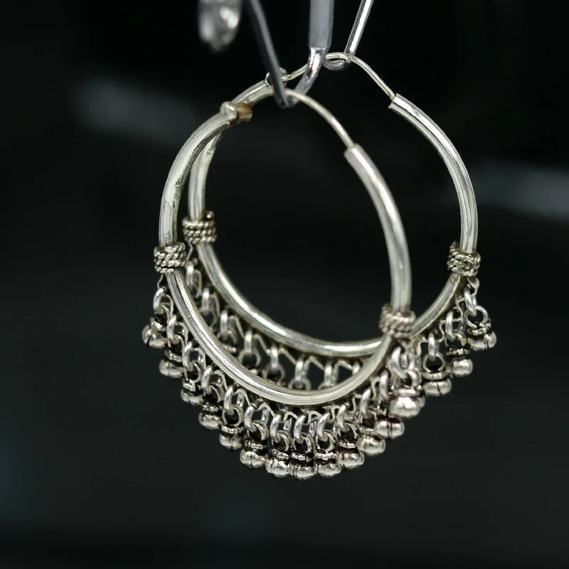 Exclusive Gemstone Jewelry Markdowns – Shop Now 925 sterling silver handmade fabulous hoops earring with gorgeous hanging drops, customized large earring personalized gift s869