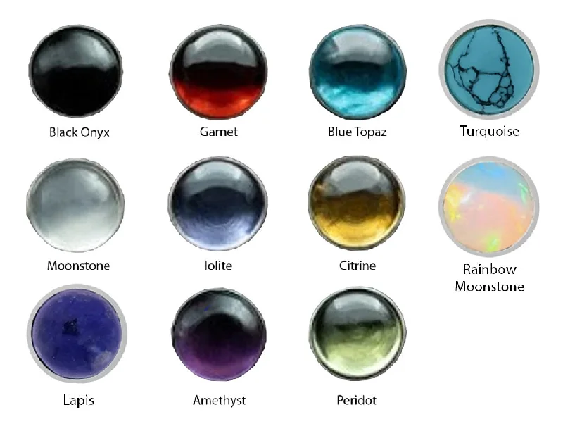 Romantic Heart-Shaped Jewelry For Special Gifts B5MM - Cabochon Studs