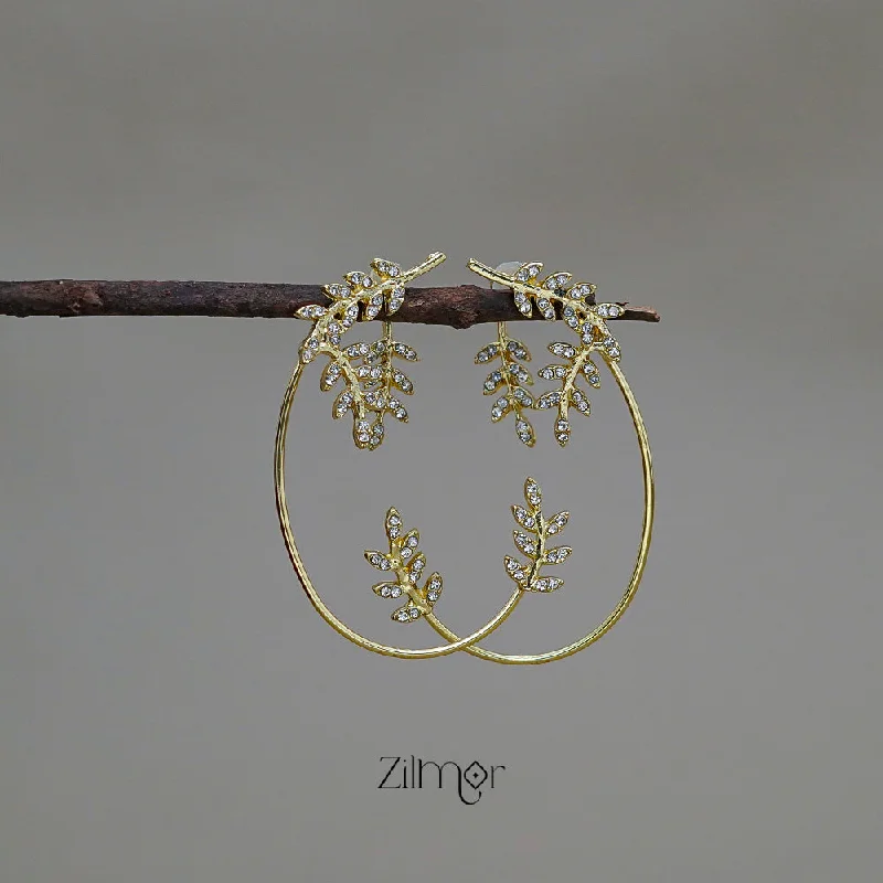 Huge Savings On Timeless Jewelry Collections BK1011302 -  Contemporary Leaf Earrings