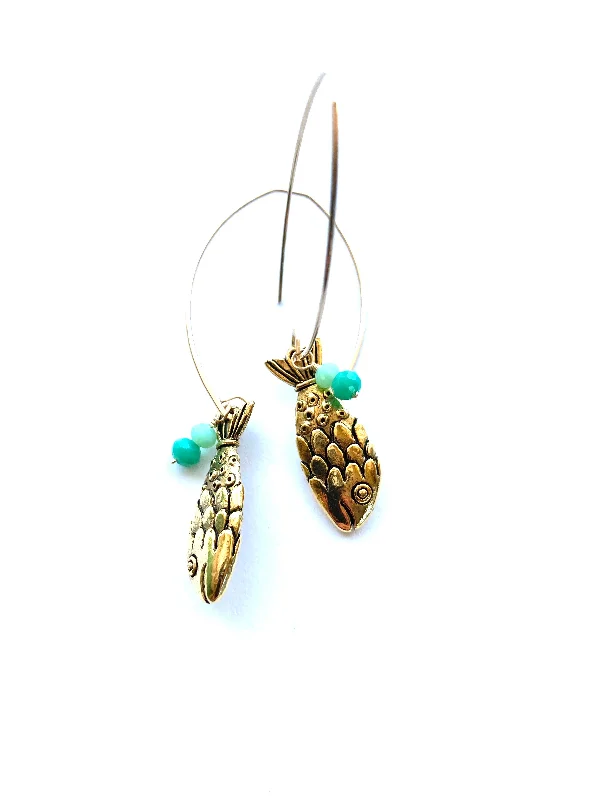 Huge Markdowns On Premium Jewelry Styles earrings . "catch of the day" fish