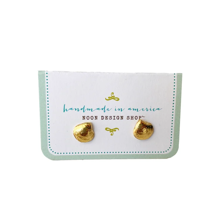 Special Offers On Handcrafted And Designer Jewelry earrings . clam shell studs
